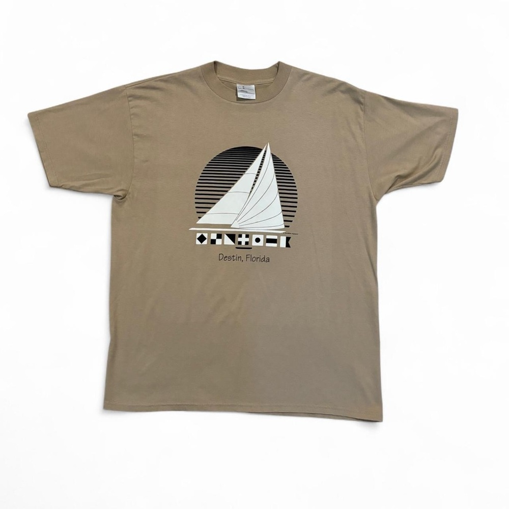 Vintage 90s Destin Florida Sailboat Shirt USA